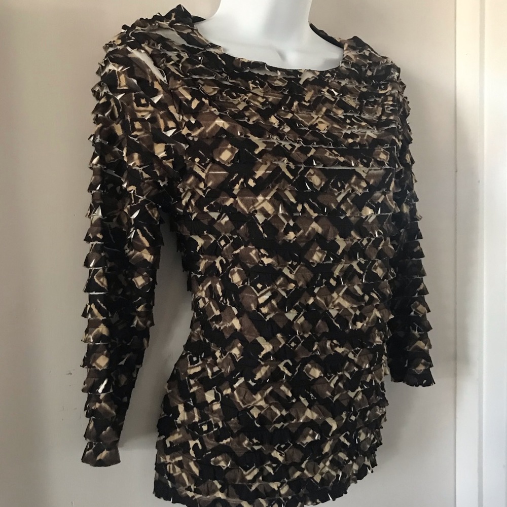 Coldwater Creek Ruffled Layered Top - Picture 6 of 14